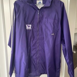 Vintage UWOSocial Sciences Men’s XL Adidas Purple Windbreaker Jacket